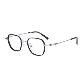 普莱斯PT11033A 几何多边形框 纯钛 简约舒适 时尚百搭