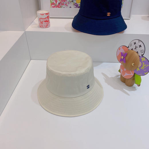 Chan*l小香新款纯棉刺绣小logo-白色 商品图8