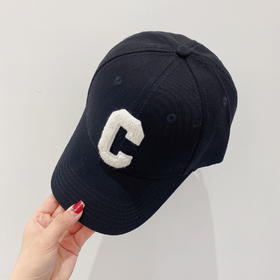 Celine思琳2021春夏秀场同款字母C棒球帽-黑色