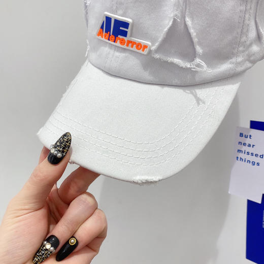 韩国潮牌ADER爆款春夏棒球帽-白色 商品图6
