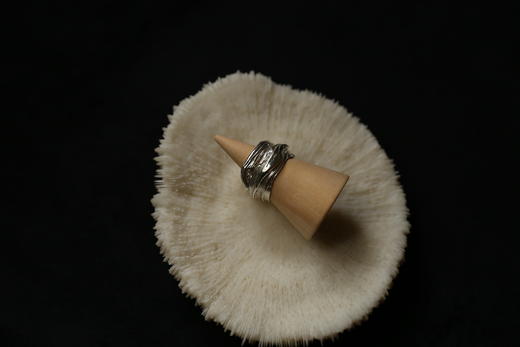 CHEZ BOQUE 羁绊系列原创手工925银戒指《缠绕26号》 商品图0