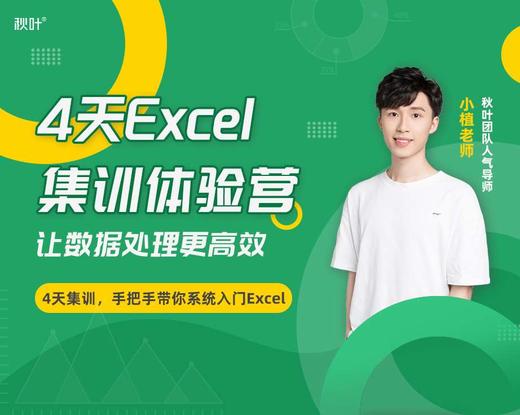 【秋叶集训营】4天excel集训体验营 商品图0