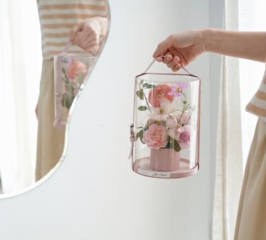 透明圆型方型皮带礼盒--花束@家 商品图1