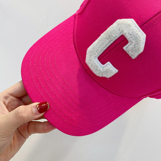 Celine思琳2021春夏秀场同款字母C棒球帽-玫红 商品图3