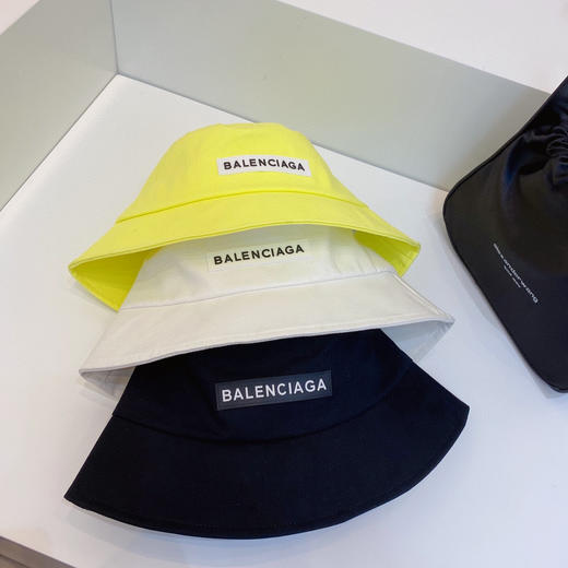 BAL巴黎shi家新款彩色纯棉渔夫🔝帽-白色 商品图8