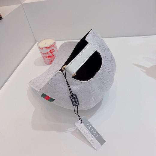 Gucci(古奇)经典原单棒球帽-白色 商品图8