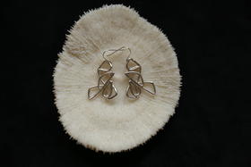 CHEZ BOQUE 爵士年代系列原创手工925银耳环《神的孩子》