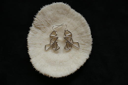 CHEZ BOQUE 爵士年代系列原创手工925银耳环《神的孩子》 商品图0