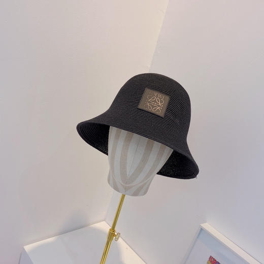 Loewe罗意威春夏新款日本细辫桶帽渔夫帽-黑色 商品图1