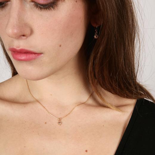 北京仓｜Les Merveilleuses-Noemie-天然粉色碧玺 耳环［法国设计师］ 商品图2