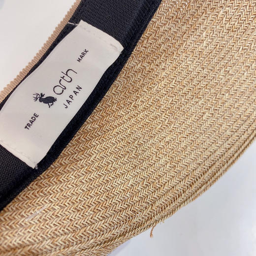 日本原单CA4LA高品质空顶防晒草帽-杏色 商品图5