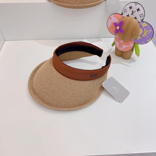 日本原单CA4LA高品质空顶防晒草帽-棕色 商品图6