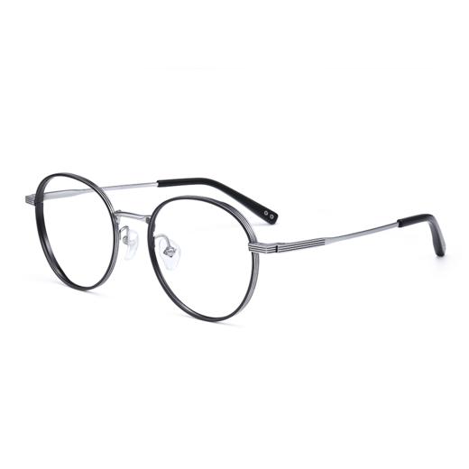 【特价秒杀款】普莱斯PT11063 纯钛圆框 复古百搭 休闲时尚 商品图0