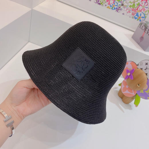 Loewe罗意威春夏新款日本细辫桶帽渔夫帽-黑色 商品图6