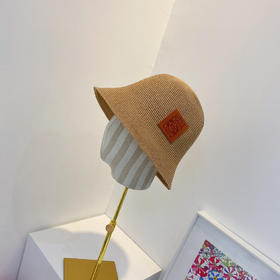 Loewe罗意威春夏新款日本细辫桶帽渔夫帽-棕色