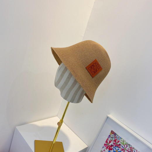 Loewe罗意威春夏新款日本细辫桶帽渔夫帽-棕色 商品图0