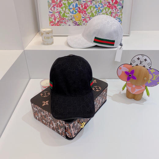 Gucci(古奇)经典原单棒球帽-黑色 商品图1