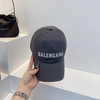 BAL巴黎shi家新款彩色纯棉棒球帽-灰色 商品缩略图0