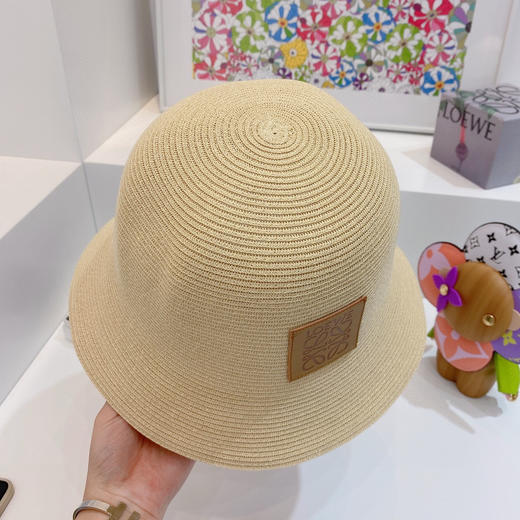Loewe罗意威春夏新款日本细辫桶帽渔夫帽-米杏色 商品图6