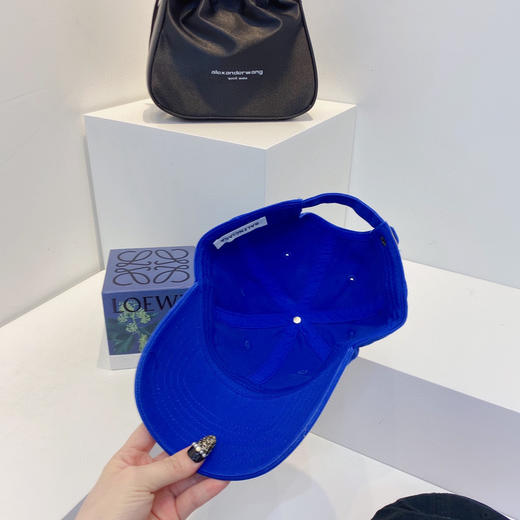 BAL巴黎shi家新款彩色纯棉棒球帽-蓝色 商品图5