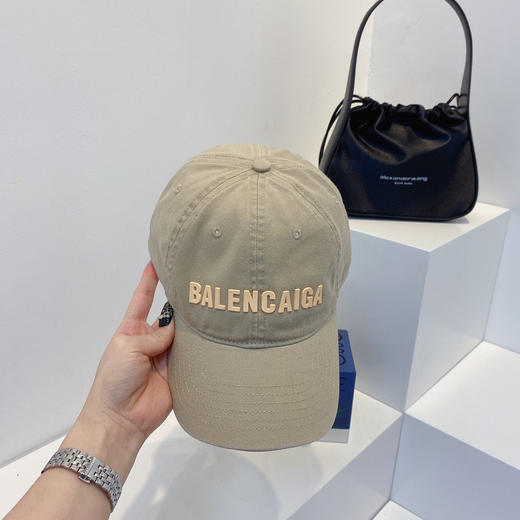 BAL巴黎shi家新款彩色纯棉棒球帽-卡其 商品图3