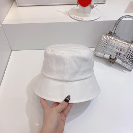 chanel小香shi家新款彩色纯棉渔夫🔝帽-白色 商品图4