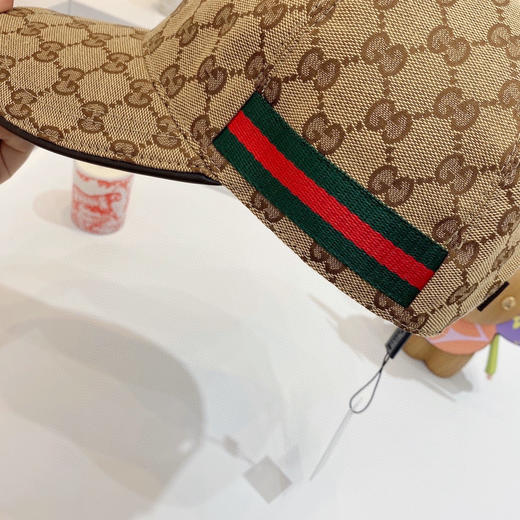 Gucci(古奇)经典原单棒球帽-棕色 商品图3