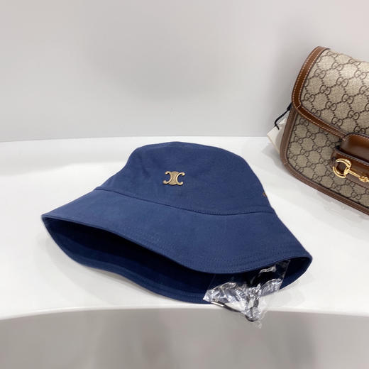 CELINE思琳春夏新款气孔棉布渔夫帽-蓝色 商品图7