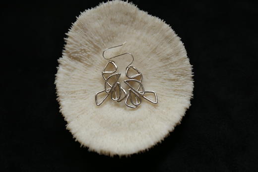 CHEZ BOQUE 爵士年代系列原创手工925银耳环《神的孩子》 商品图2