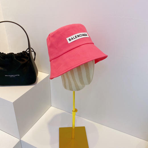 BAL巴黎shi家新款彩色纯棉渔夫🔝帽-桃红 商品图2