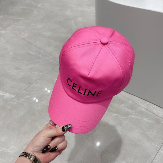 CELINE塞琳春夏彩色棒球帽-玫红 商品图1