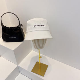 BAL巴黎shi家新款彩色纯棉渔夫🔝帽-白色