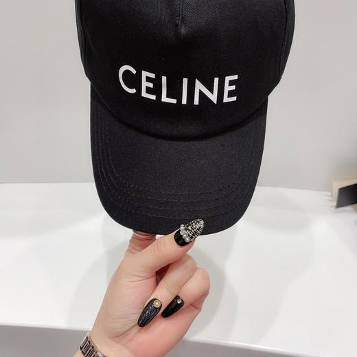 CELINE塞琳春夏彩色棒球帽-黑色 商品图3