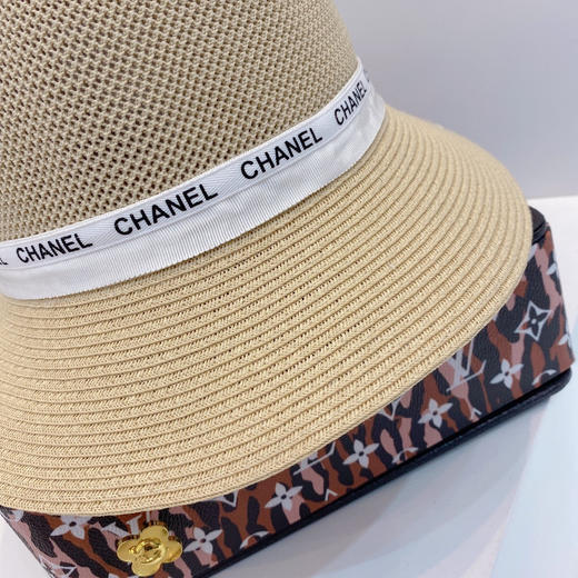 cha*el小香新款度假沙滩🏖️小盆帽渔夫帽-米杏色 商品图5