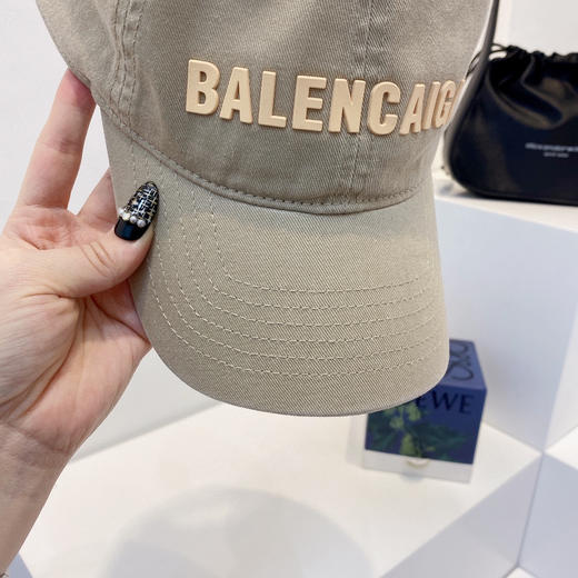 BAL巴黎shi家新款彩色纯棉棒球帽-卡其 商品图4