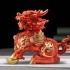 全铜彩绘麒麟摆件，办公家居客厅玄关装饰品 商品缩略图4
