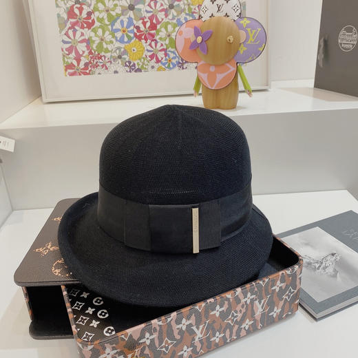 日本人气chapeaud'o新品孙俪娘娘同款针织渔夫帽-黑色 商品图2