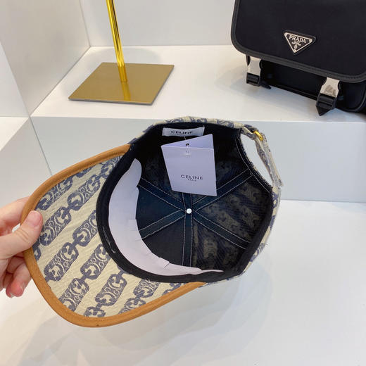 CELINE凯旋门logo锁扣提花帆布棒球帽（3色） 商品图8