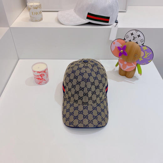 Gucci(古奇)经典原单棒球帽-蓝色 商品图2