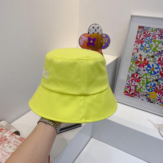 chanel小香shi家新款彩色纯棉渔夫🔝帽-黄色 商品图5