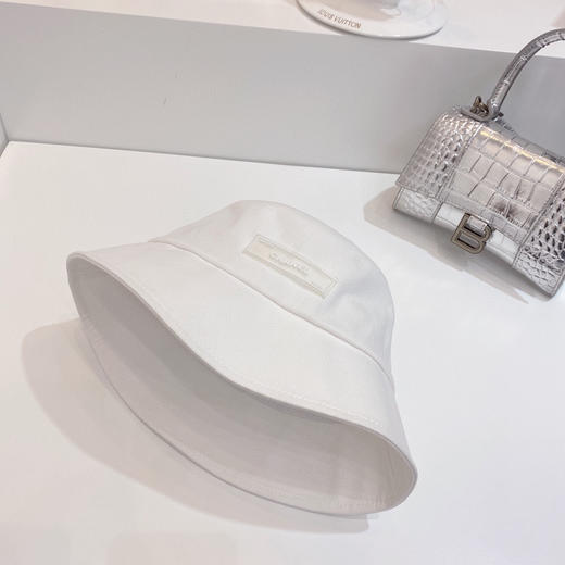 chanel小香shi家新款彩色纯棉渔夫🔝帽-白色 商品图7