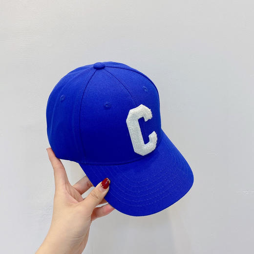 Celine思琳2021春夏秀场同款字母C棒球帽-蓝色 商品图3