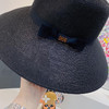 D!or春夏款PP草布遮阳帽太阳帽-藏青 商品缩略图6