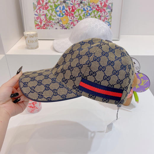 Gucci(古奇)经典原单棒球帽-蓝色 商品图1