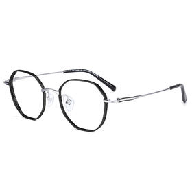 普莱斯PT11031A 几何框多边形 纯钛 休闲时尚