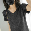 微凉+够靓【冰丝V领亮丝T恤】透气柔软冰丝 清爽舒适 宽松不紧绷 2件立减20 商品缩略图2