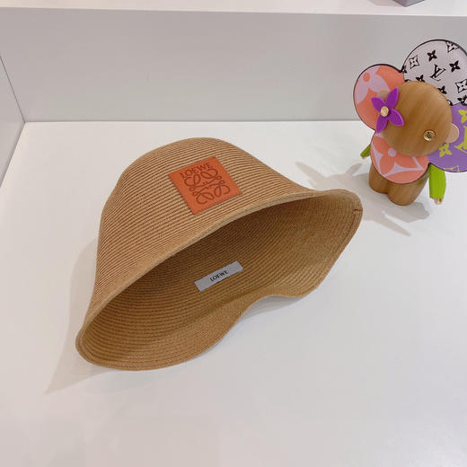 Loewe罗意威春夏新款日本细辫桶帽渔夫帽-棕色 商品图7