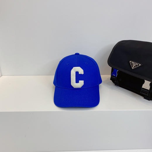 Celine思琳2021春夏秀场同款字母C棒球帽-蓝色 商品图1