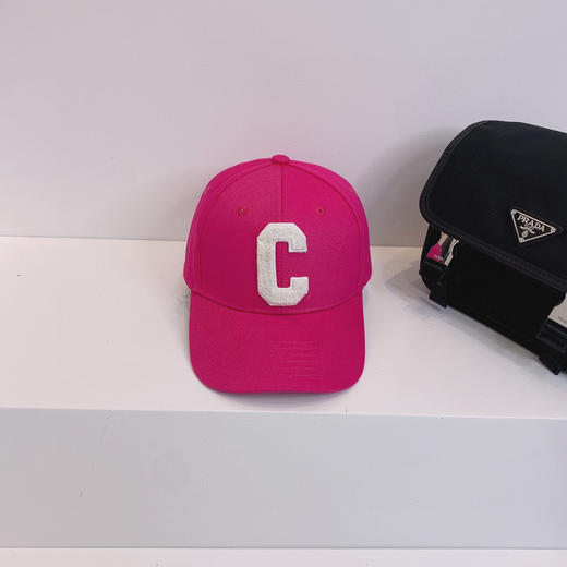 Celine思琳2021春夏秀场同款字母C棒球帽-玫红 商品图1