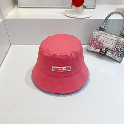 chanel小香shi家新款彩色纯棉渔夫🔝帽-桃红 商品图2